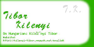 tibor kilenyi business card